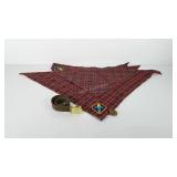 Boy scouts of America belt, belt buckle, and two