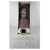 Granny world porcelain doll, with tape, box, and
