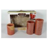 LED candle set in box, missing remote, 4-6"