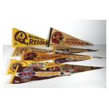 Washington Redskins pennants,  nine, condition