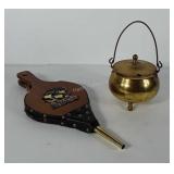 Fireplace bellow made in Taiwan (17") and brass