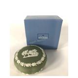Wedgwood scalloped candy box with lid, includes