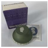 Wedgwood sage paperweight with box, 3 3/4" x 2",