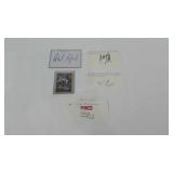 Autographs and George Blanda Hall of Fame card,
