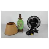 Asian style vintage lamp, works but should be