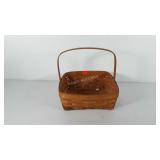 Longaberger basket, 1991, 4" x 12" x 12.5"