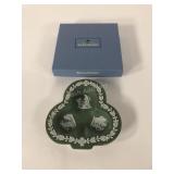 Wedgwood green dip club tray, with box, WME,