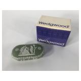Wedgwood match box with lid for striking matches,