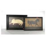 Cat Nap and Horseshoe Inn wall hangings, cat nap