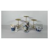 Home decor, includes crocus jar (4") candle lamp