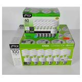 Lightbulbs, 60 and 100 watt equivalents