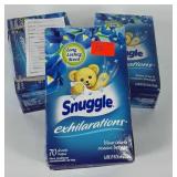 Snuggle fabric conditioner sheets, nearly full