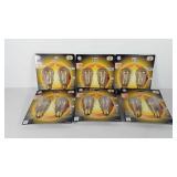 Six packs of General electric LED 40w bulbs, two