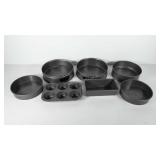 Calphalon bakeware, includes cake pans, muffin