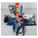 Pet supplies group, shampoo,  leashes,  collar,