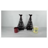 Candle accessory group, includes two pillar