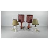 Lamp group, includes two matching lamps with milk