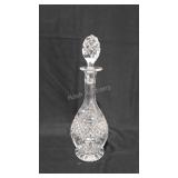 Crystal decanter, 13"