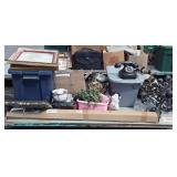 Skid of lamp parts, Black telephone, see