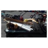 Skid of Ridgid wet dry vac, non-tested, football,