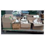 Boxes of glassware, cookware, dishes, canisters,