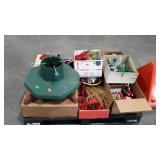 Skid lot of Christmas decorations. Ornaments,