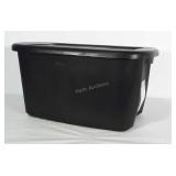 18 gallon storage tote with lid.
