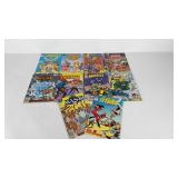 Comic books, ten DC Comics titles including