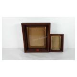 Two deep well picture frames, 2" x 6.5" x 8.5"