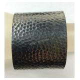Silvertone hammered cuff