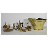 Metalwares: all but one pieces is brass or brass