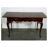 Queen Anne style table with two drawers, 23 x 54