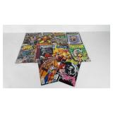 Comic books, ten DC Comics titles including