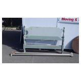 Bed, full size has metal side rails, shed stored