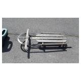 Older Snow Sled, 40" long, note on back end