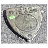 1933 Virginia Department of Highways Maker, 8wx9"