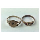 Two baby rings size 1