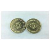 Two tokens from the embassy row hotel Washington,
