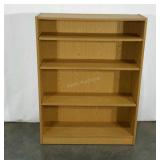 Laminate book shelf, three adjustable shelves,
