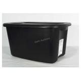 18 gallon storage tote with lid.