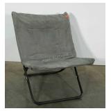 Folding sling chair with microfiber cover. Seller