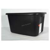 18 gallon storage tote with lid.
