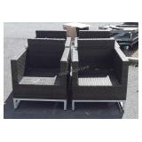 Outdoor Furniture, 4 Chairs, all weather wicker