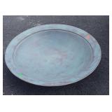 Large Tin Copper Tone Decor Bowl hang on wall,