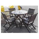 5pc Pottery Barn Outdoor Furniture, 36" round