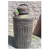 Vintage Fuel Can, Ellisco GR Co. Still with brass