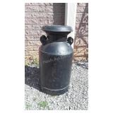 Dairy Farm Milk Can, black painted in nice