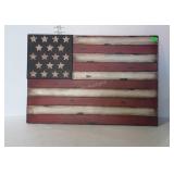 Patriotic Decor, tin made American Flag, 29x21.5"