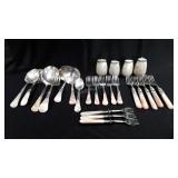 Mother of Pearl like flatware, serving utensils