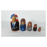 Political Russian nesting doll set, includes Bill